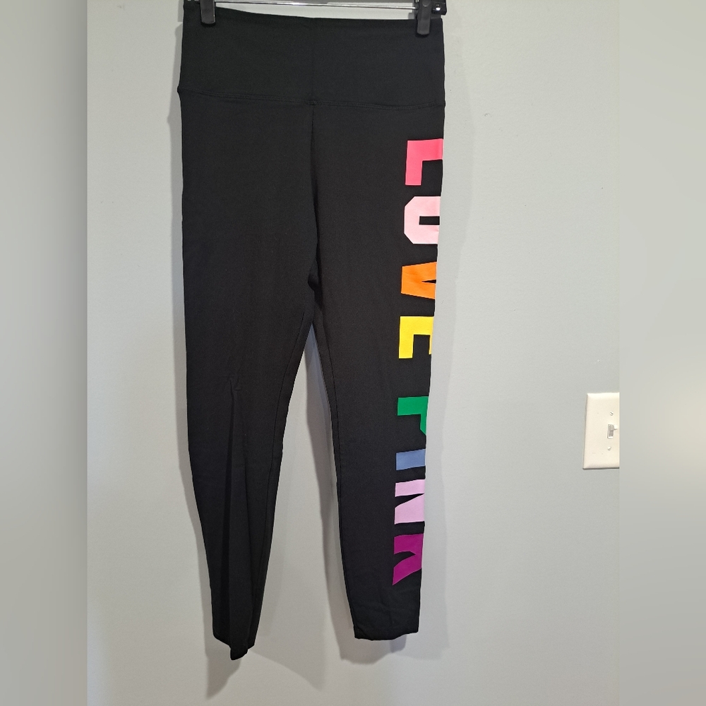 PINK full length leggings size L